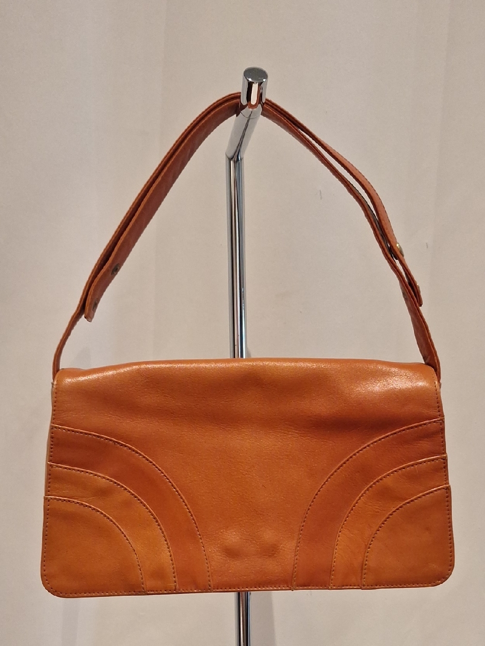 Vintage Boscha Modell Classic Burnt Orange/ Rust/ Saddle Shoulder Bag